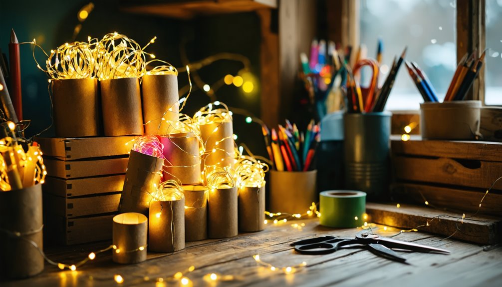 organize with cardboard tubes